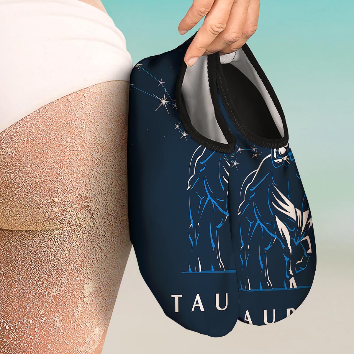 Taurus Constellation Sign Print Water Shoes-grizzshop
