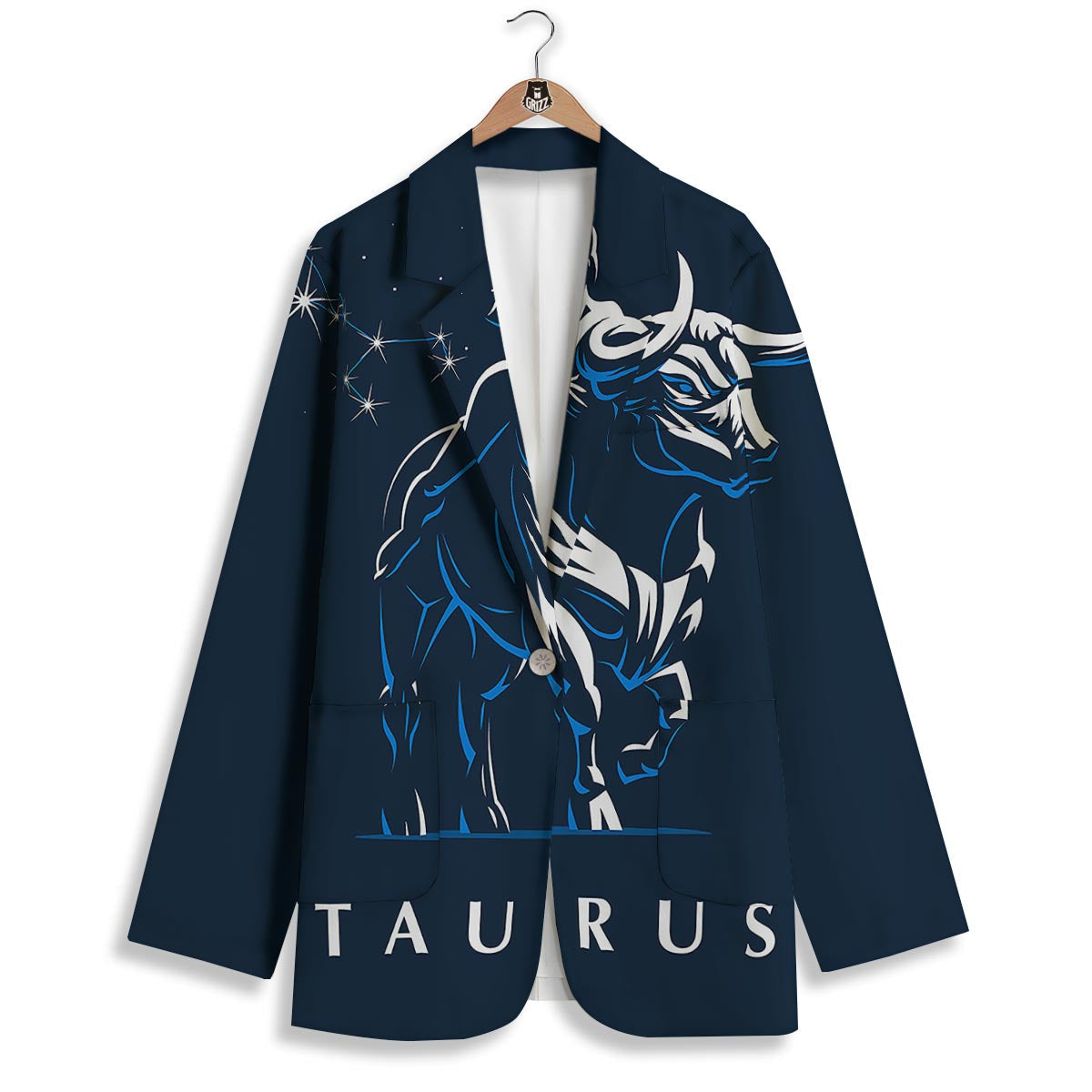 Taurus Constellation Sign Print Women's Blazer-grizzshop