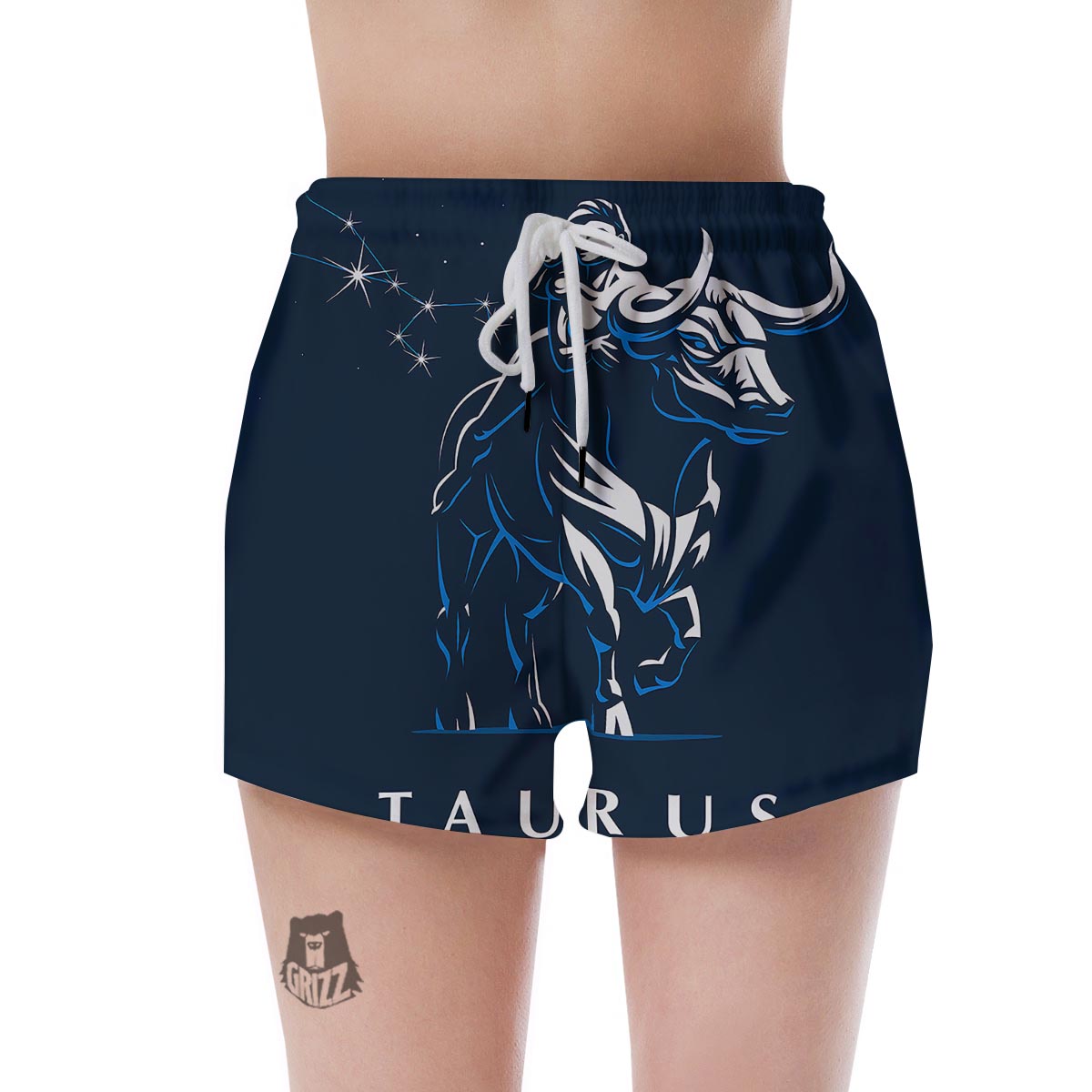 Taurus Constellation Sign Print Women's Shorts-grizzshop