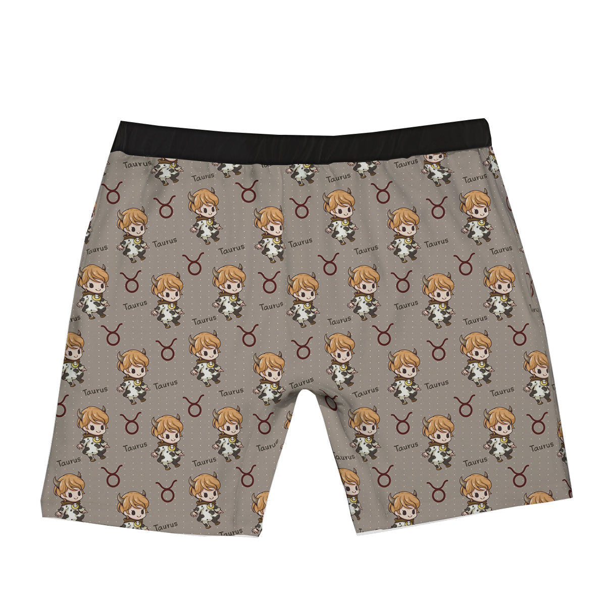 Taurus Cute Cartoon Print Pattern Boxer Briefs-grizzshop
