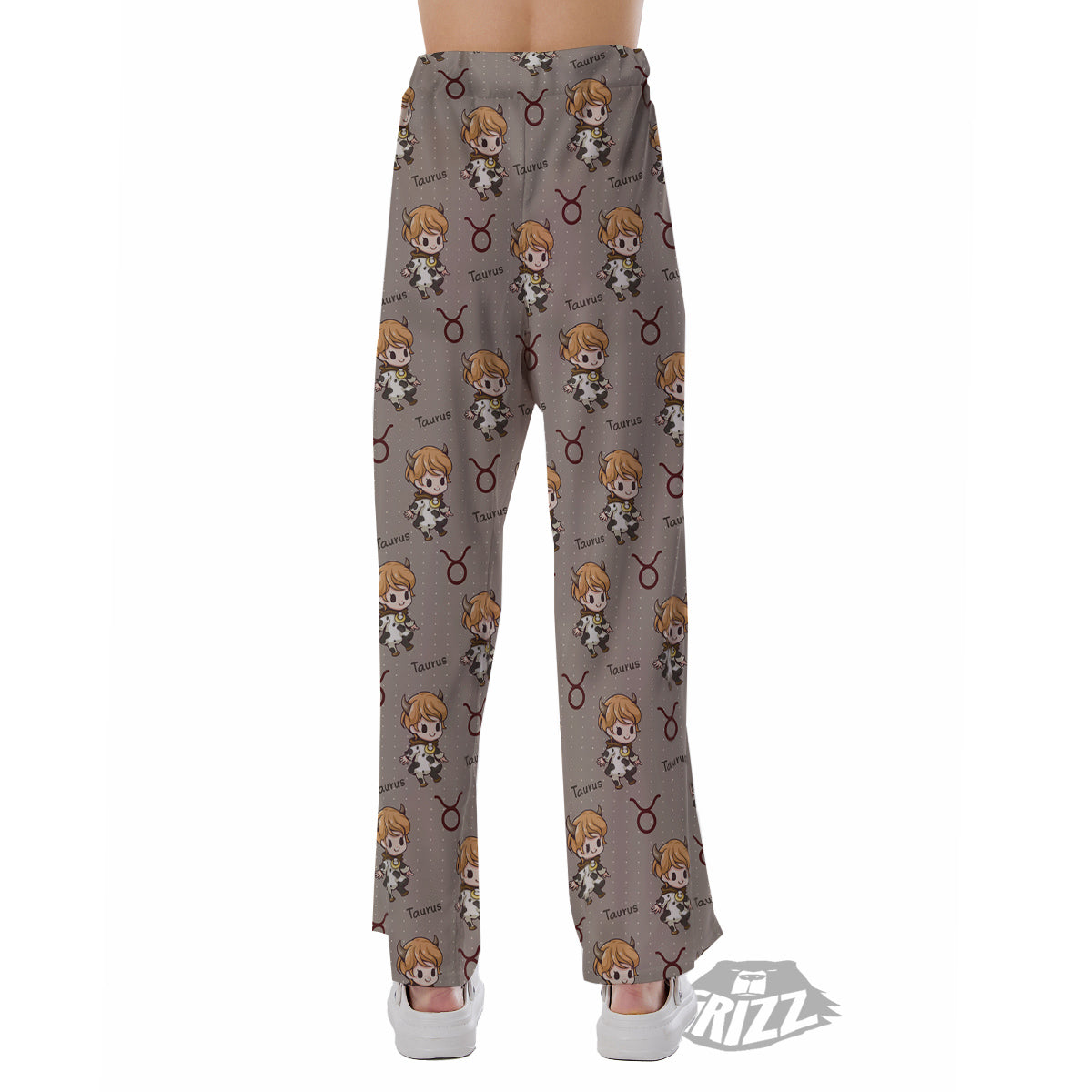 Taurus Cute Cartoon Print Pattern Pajama Pants-grizzshop