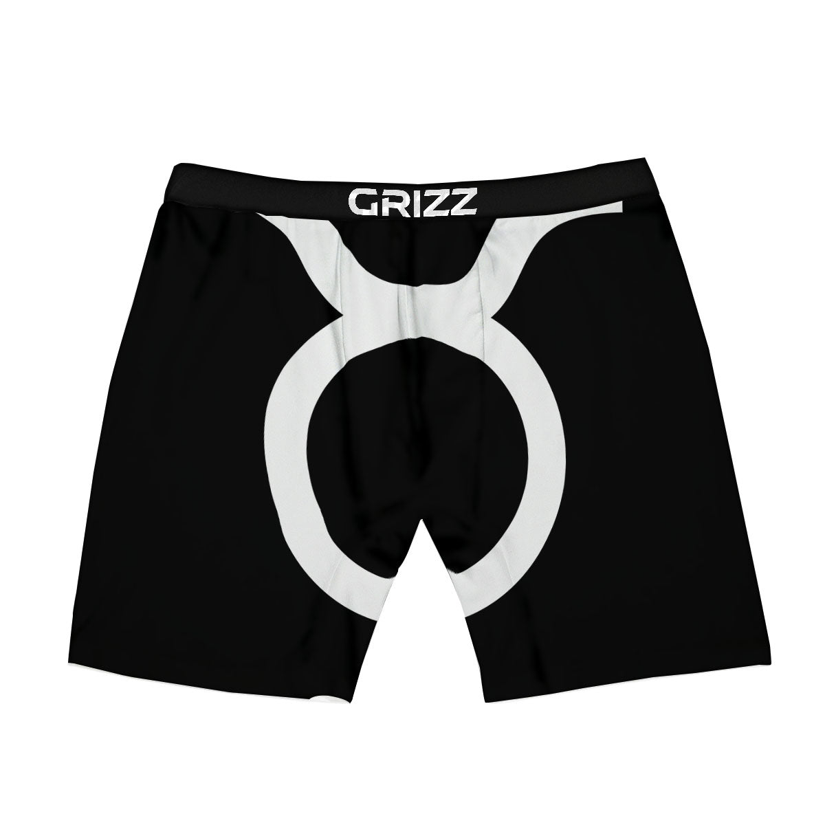 Taurus Sign White And Black Print Boxer Briefs-grizzshop