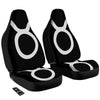 Taurus Sign White And Black Print Car Seat Covers-grizzshop