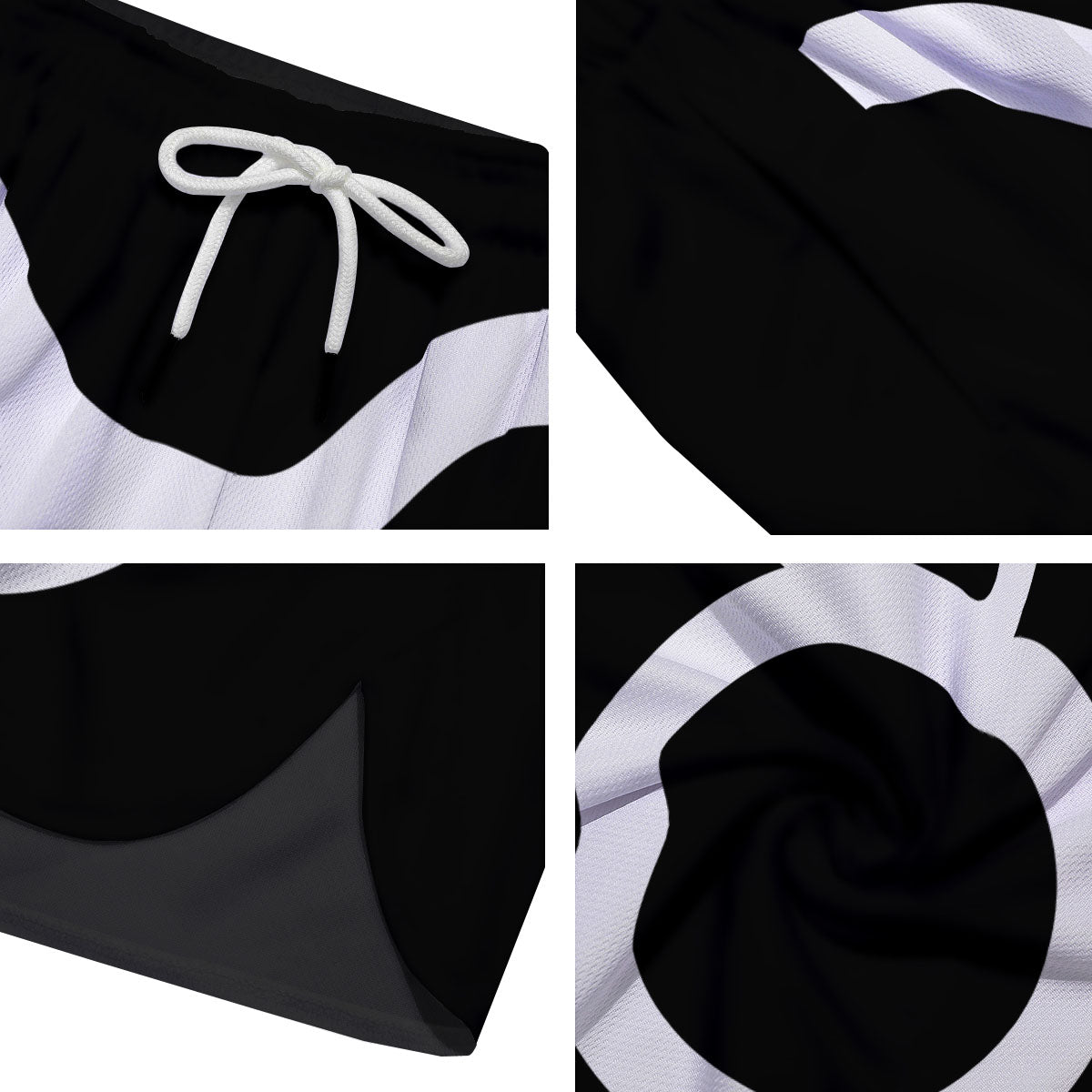 Taurus Sign White And Black Print Men's Running Shorts-grizzshop
