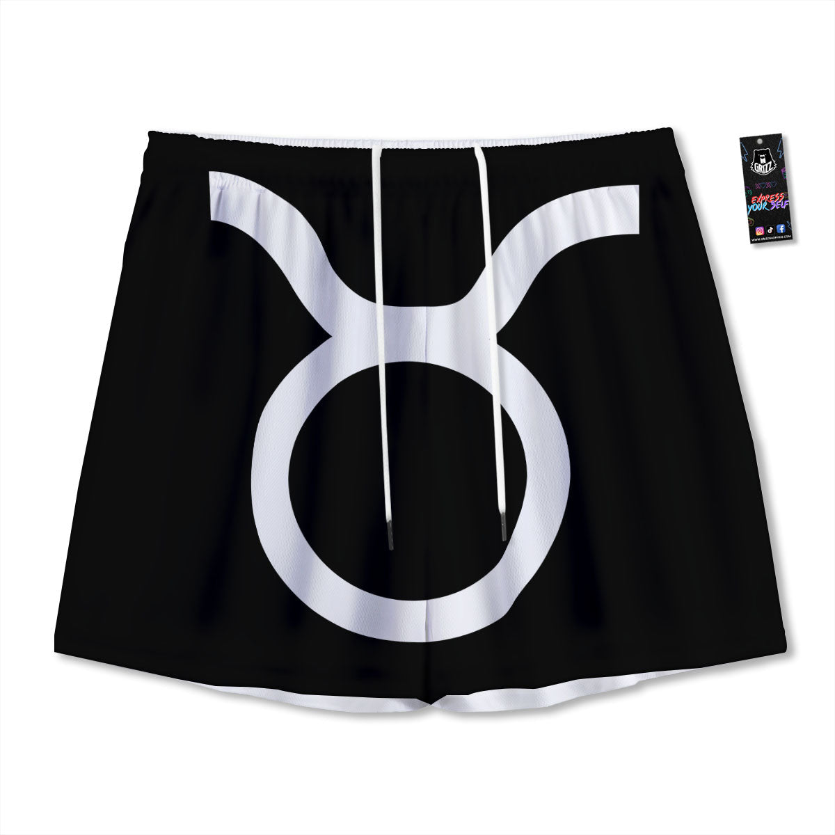 Symbol Eye Of Horus Print Mesh Shorts