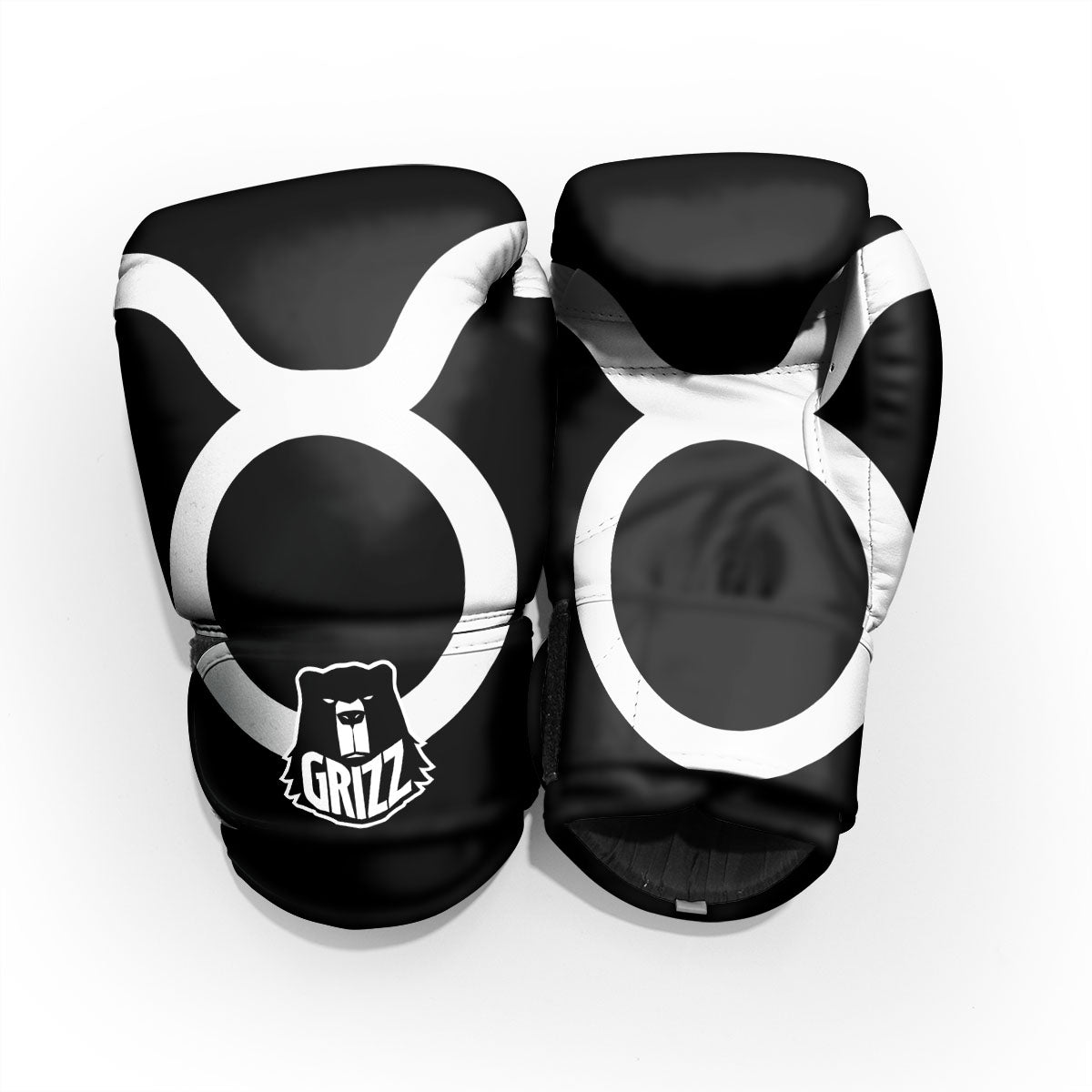 Taurus Sign White And Black Print Pro Boxing Glove