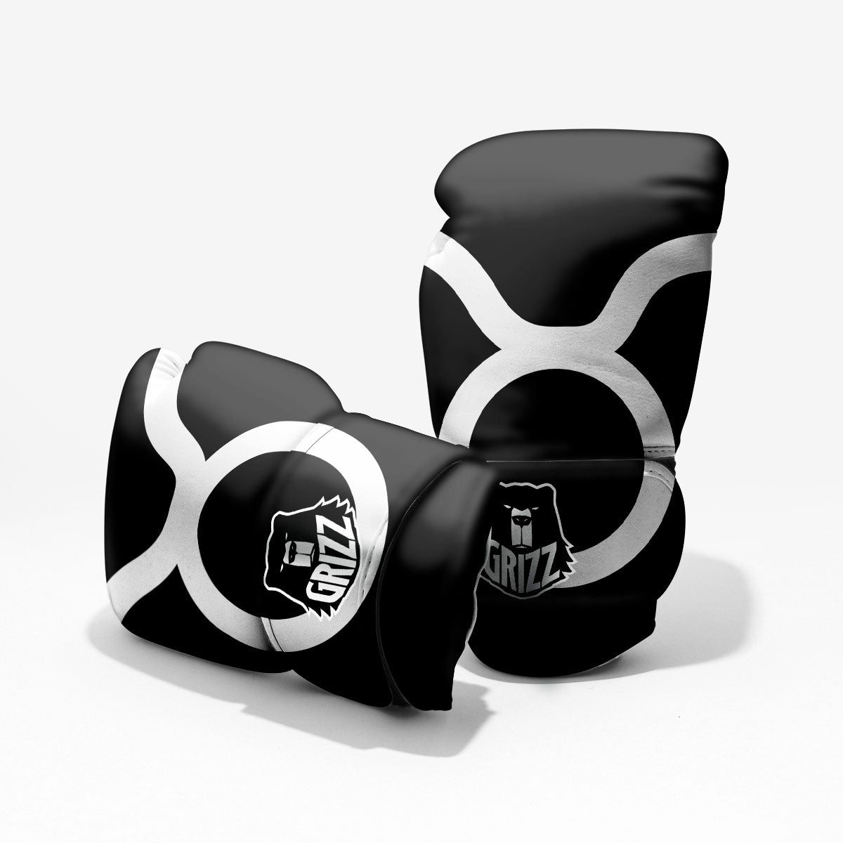 Taurus Sign White And Black Print Pro Boxing Glove