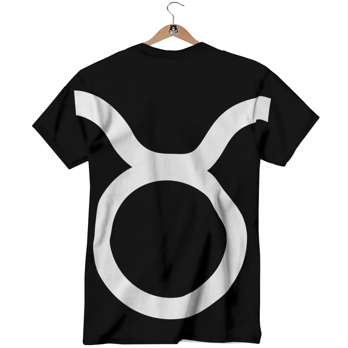 Taurus Sign White And Black Print T-Shirt-grizzshop