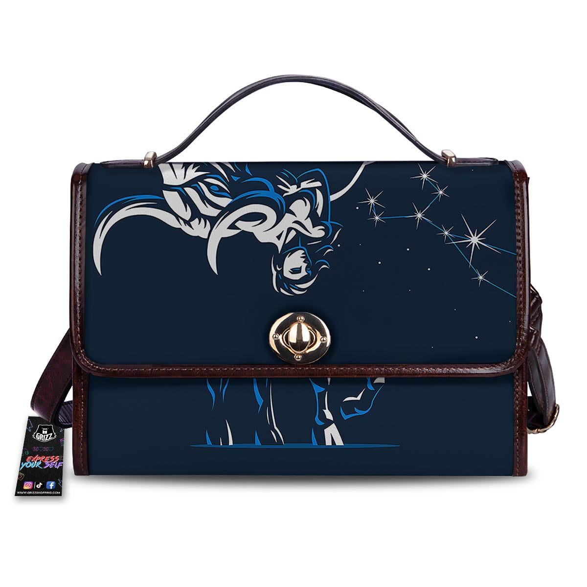 Taurus Constellation Sign Print Women's Satchel Bag