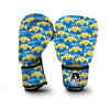 Taxi Car Pattern Print Boxing Gloves-grizzshop