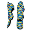 Taxi Car Pattern Print Muay Thai Shin Guards-grizzshop