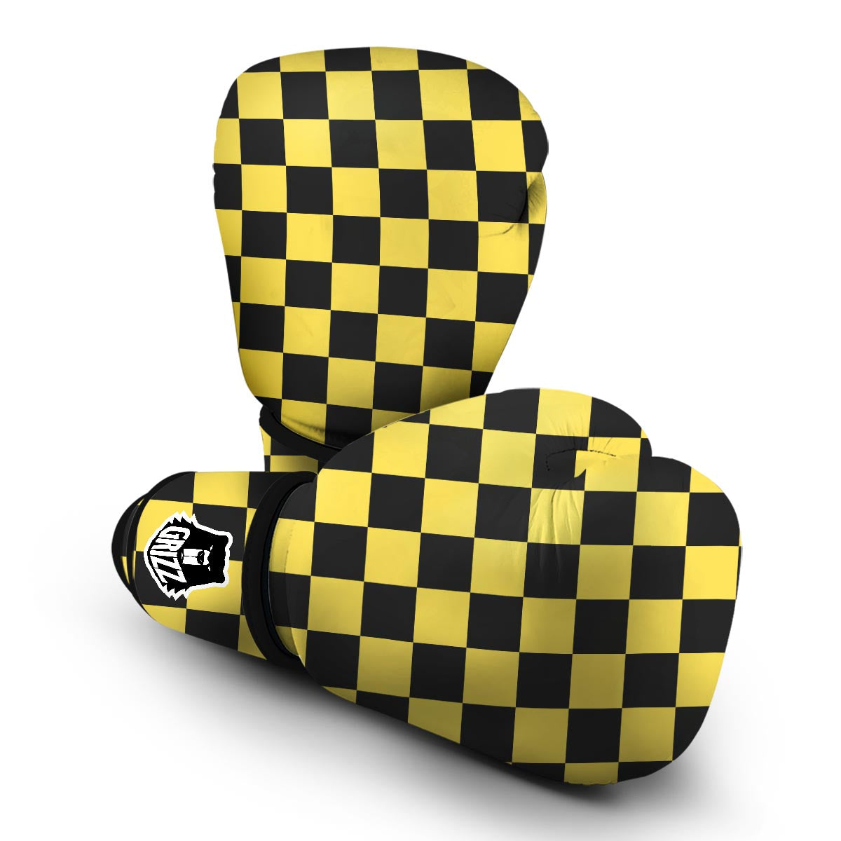 Taxi Pattern Print Boxing Gloves-grizzshop