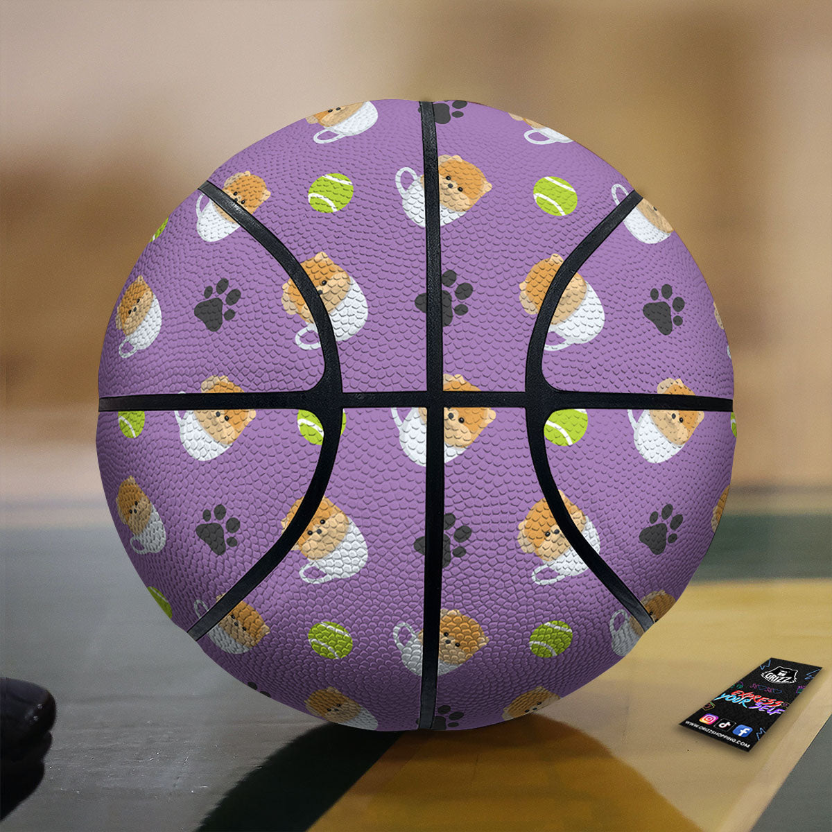 Tree Xmas Print Basketball