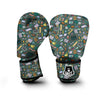 Teacher Pattern Print Boxing Gloves-grizzshop