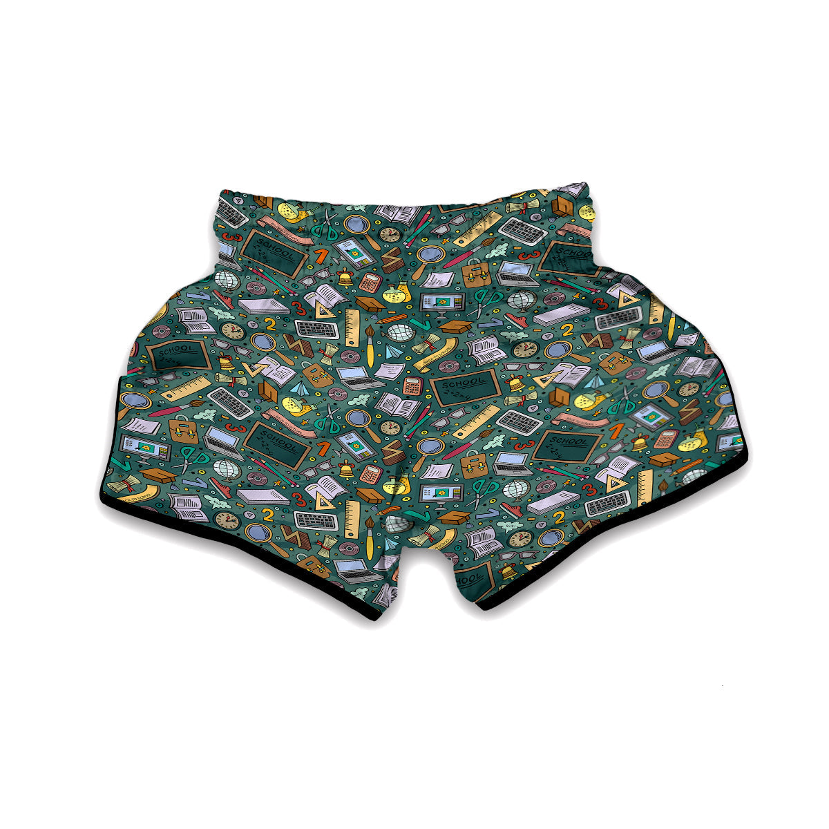 Teacher Pattern Print Muay Thai Boxing Shorts-grizzshop