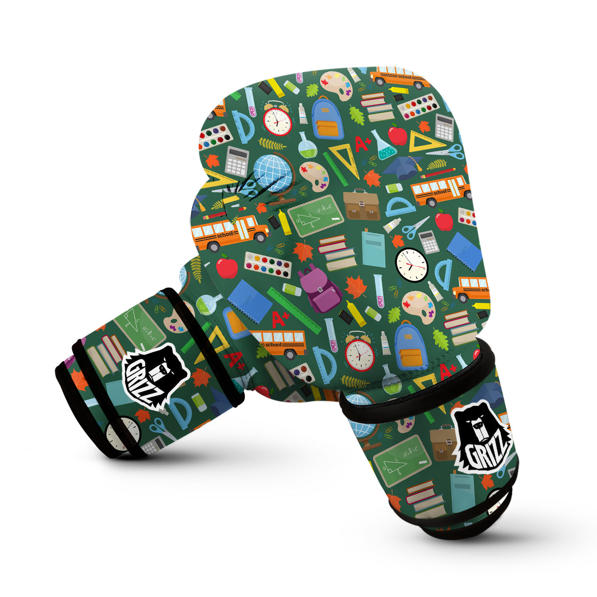 Teacher Print Pattern Boxing Gloves-grizzshop