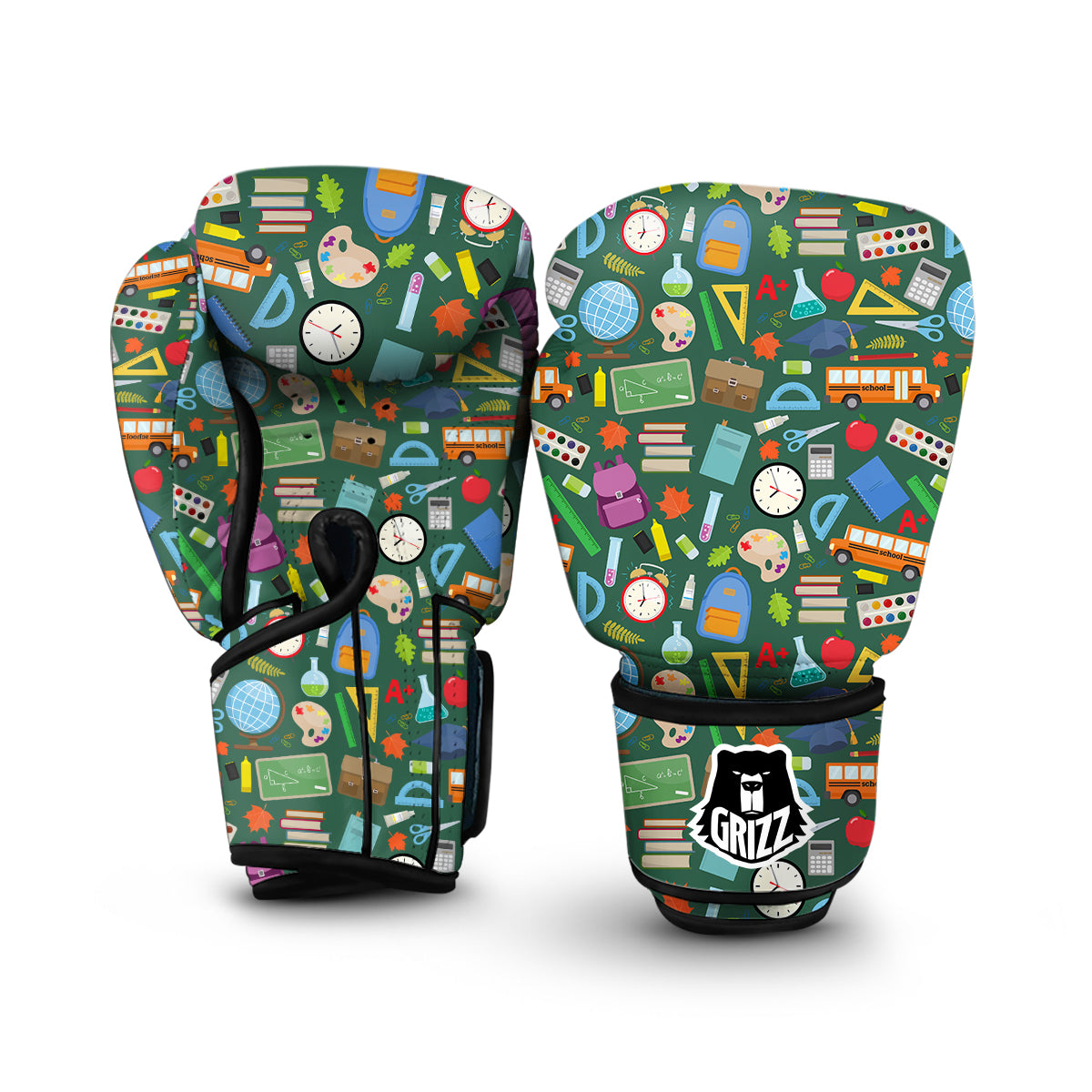 Teacher Print Pattern Boxing Gloves-grizzshop