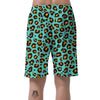 Teal Cheetah Men's Shorts-grizzshop