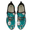 Teal Teddy Bear Nurse Black Athletic Shoes-grizzshop