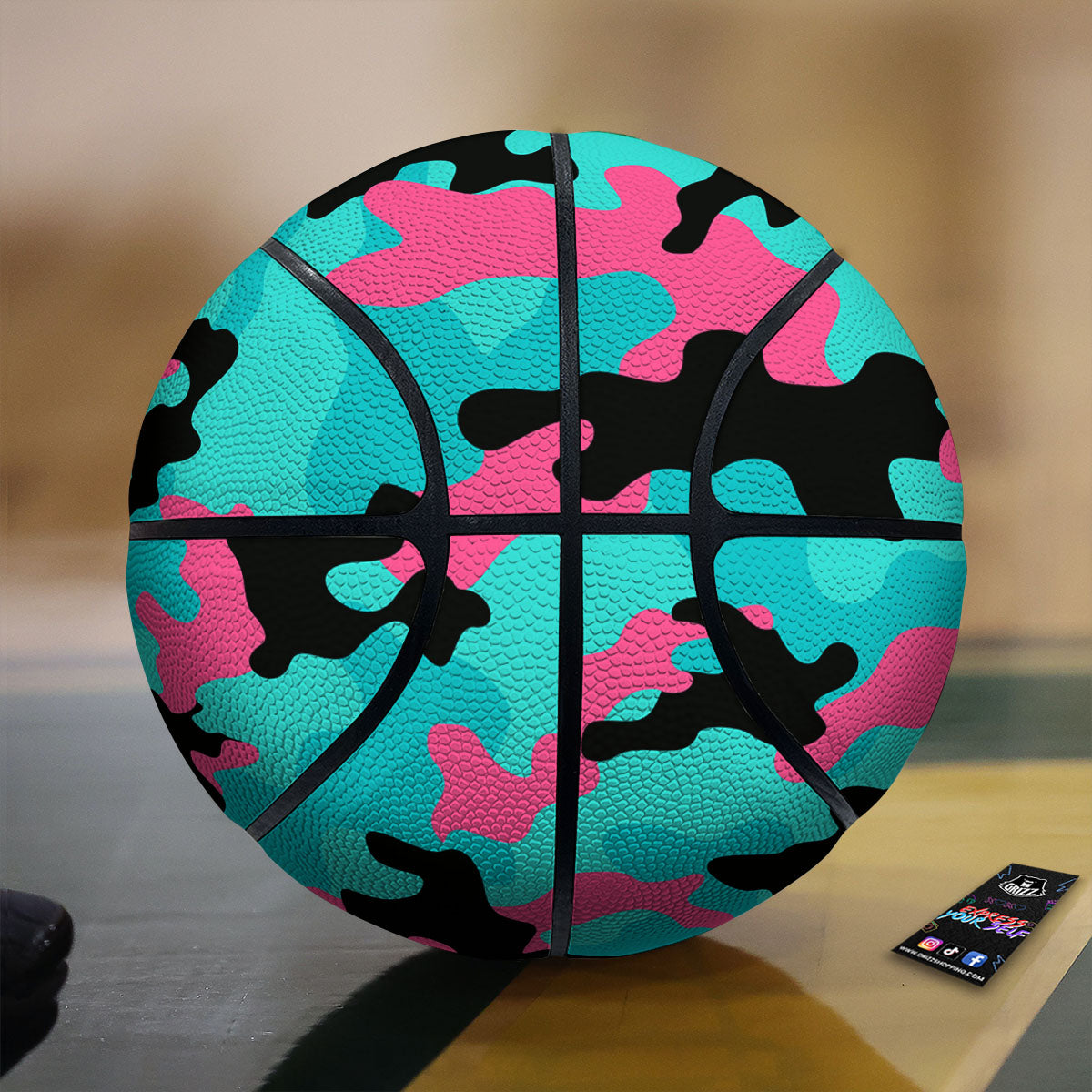 Tribal African Ethnic Sunset Print Pattern Basketball