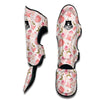 Teapot And Pink Rose Print Pattern Muay Thai Shin Guards-grizzshop