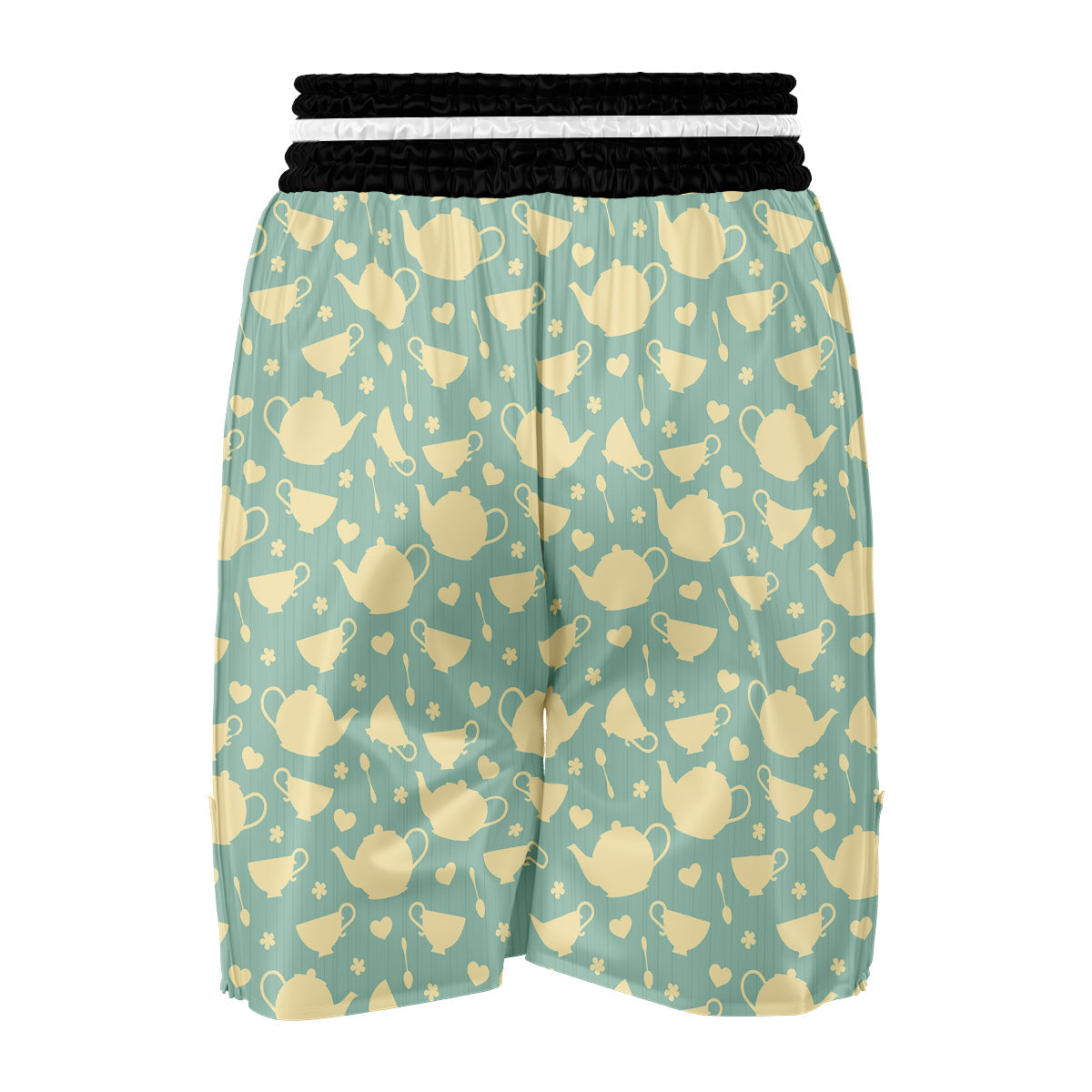 Teapot Vintage Color Print Pattern Boxing Shorts-grizzshop