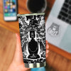 Technical Buddha Black And White Print Tumbler-grizzshop