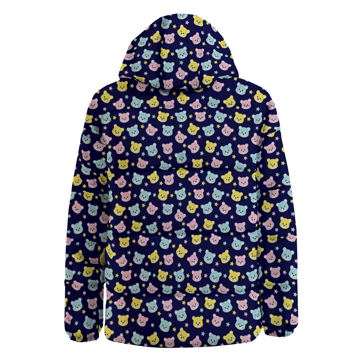 Teddy Bear Cartoon Print Pattern Down Jacket-grizzshop