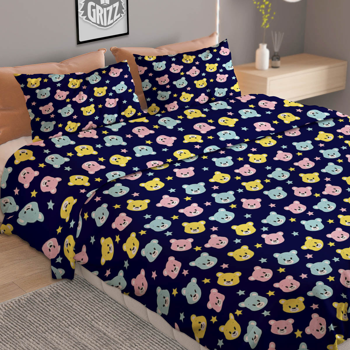 Symbol Eye Of Horus Print Duvet Cover Bedding Set