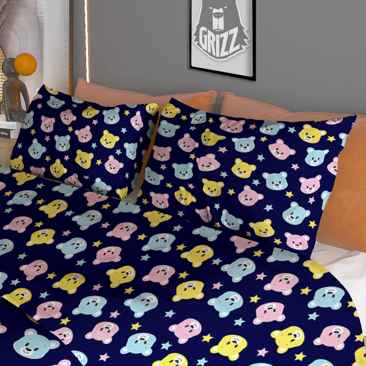 Symbol Eye Of Horus Print Duvet Cover Bedding Set