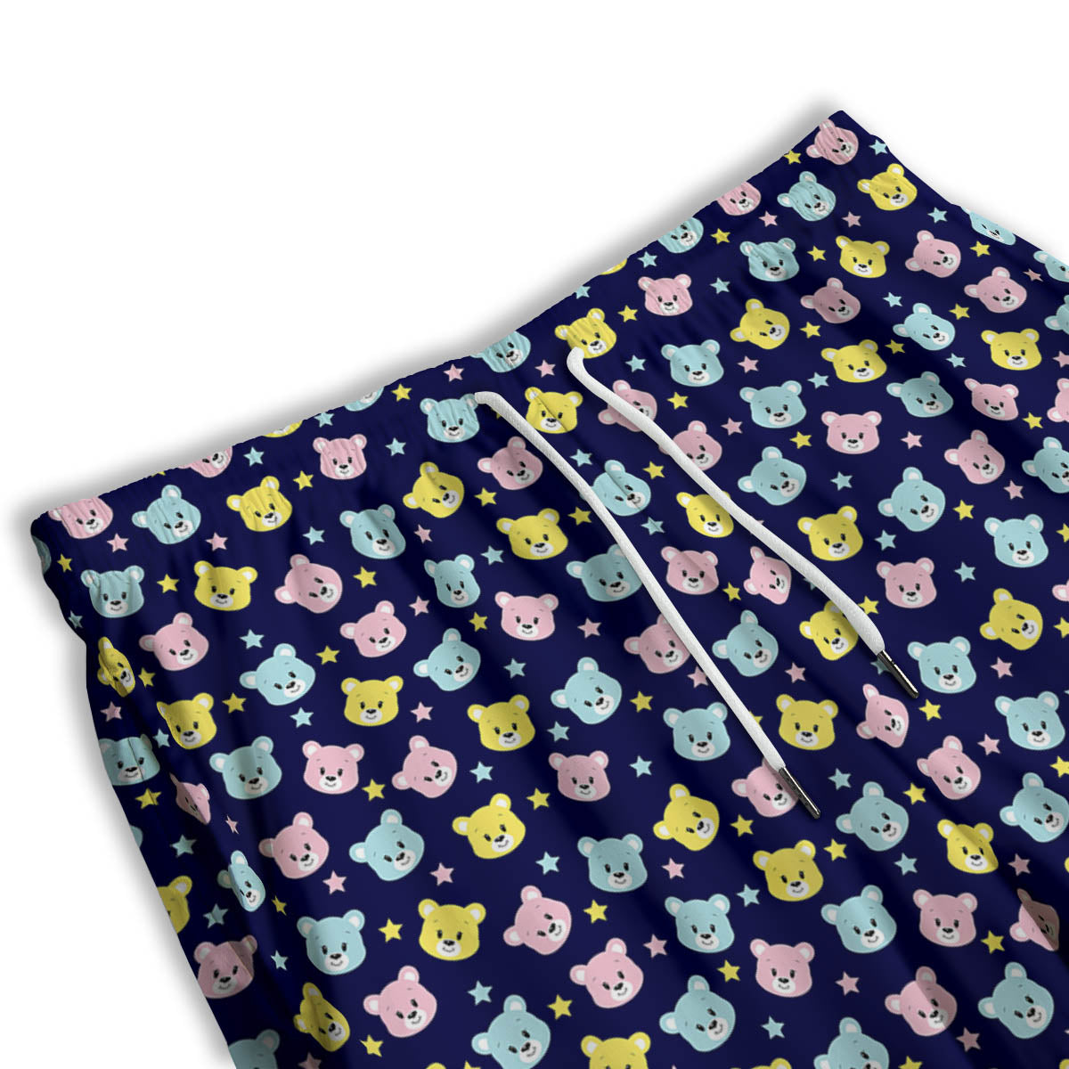 Teddy Bear Cartoon Print Pattern Men's Athletic Shorts