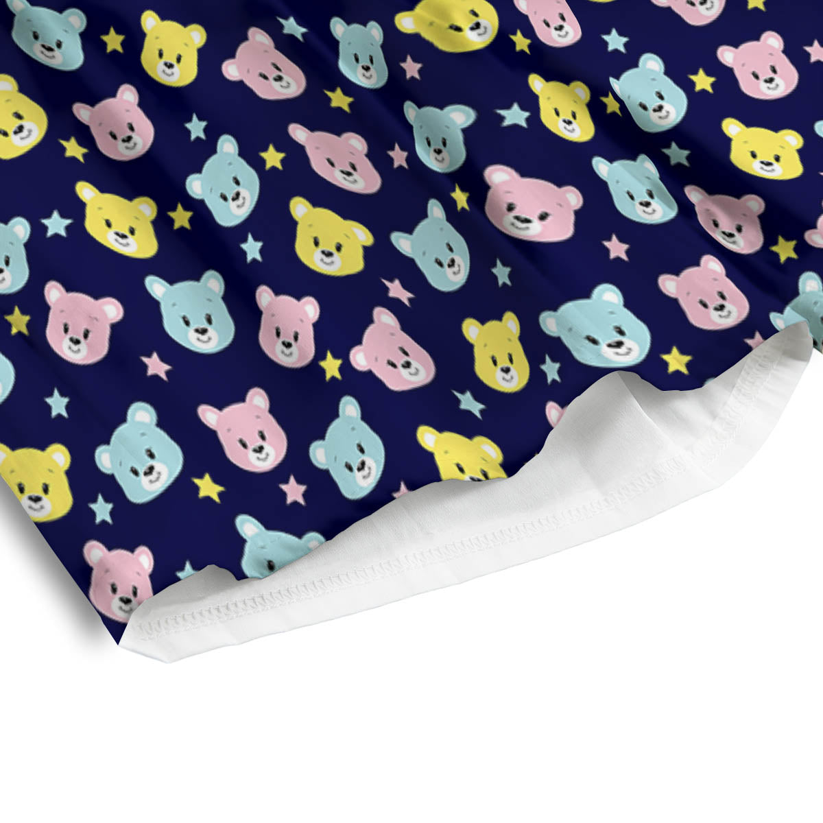 Teddy Bear Cartoon Print Pattern Men's Athletic Shorts