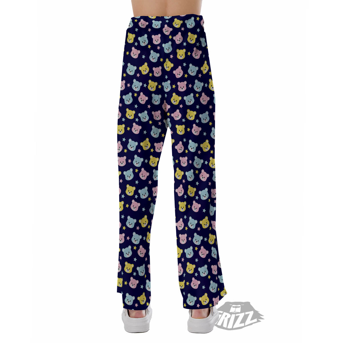 Teddy Bear Cartoon Print Pattern Pajama Pants-grizzshop