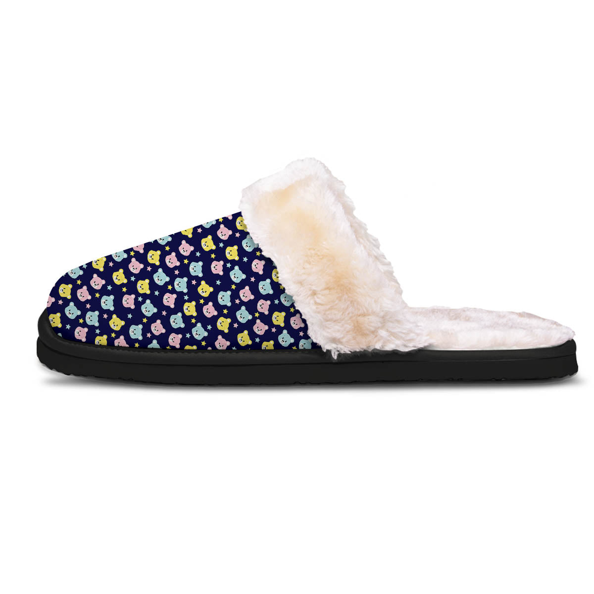Teddy Bear Cartoon Print Pattern Slippers-grizzshop