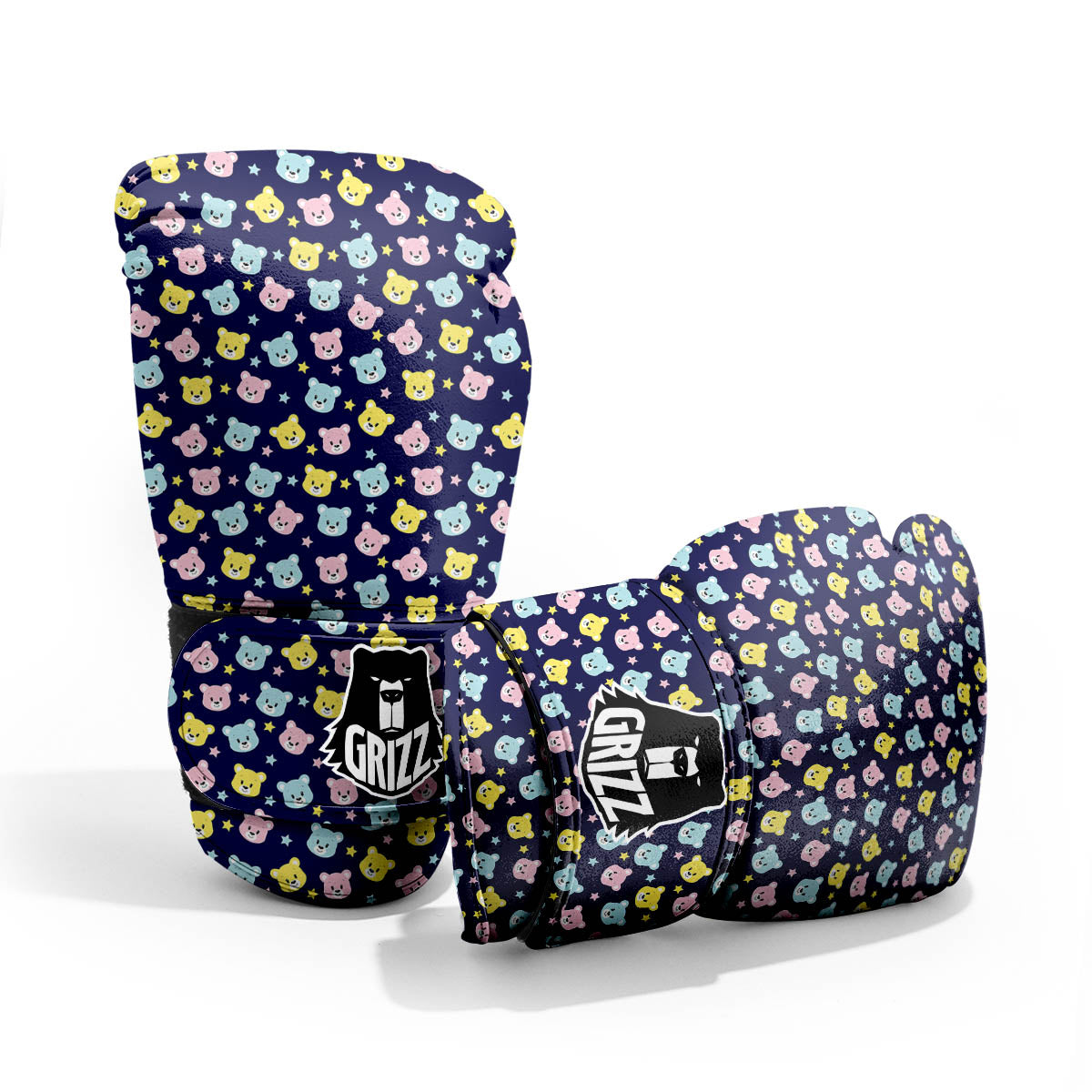 Teddy Bear Cartoon Print Pattern Pro Boxing Glove