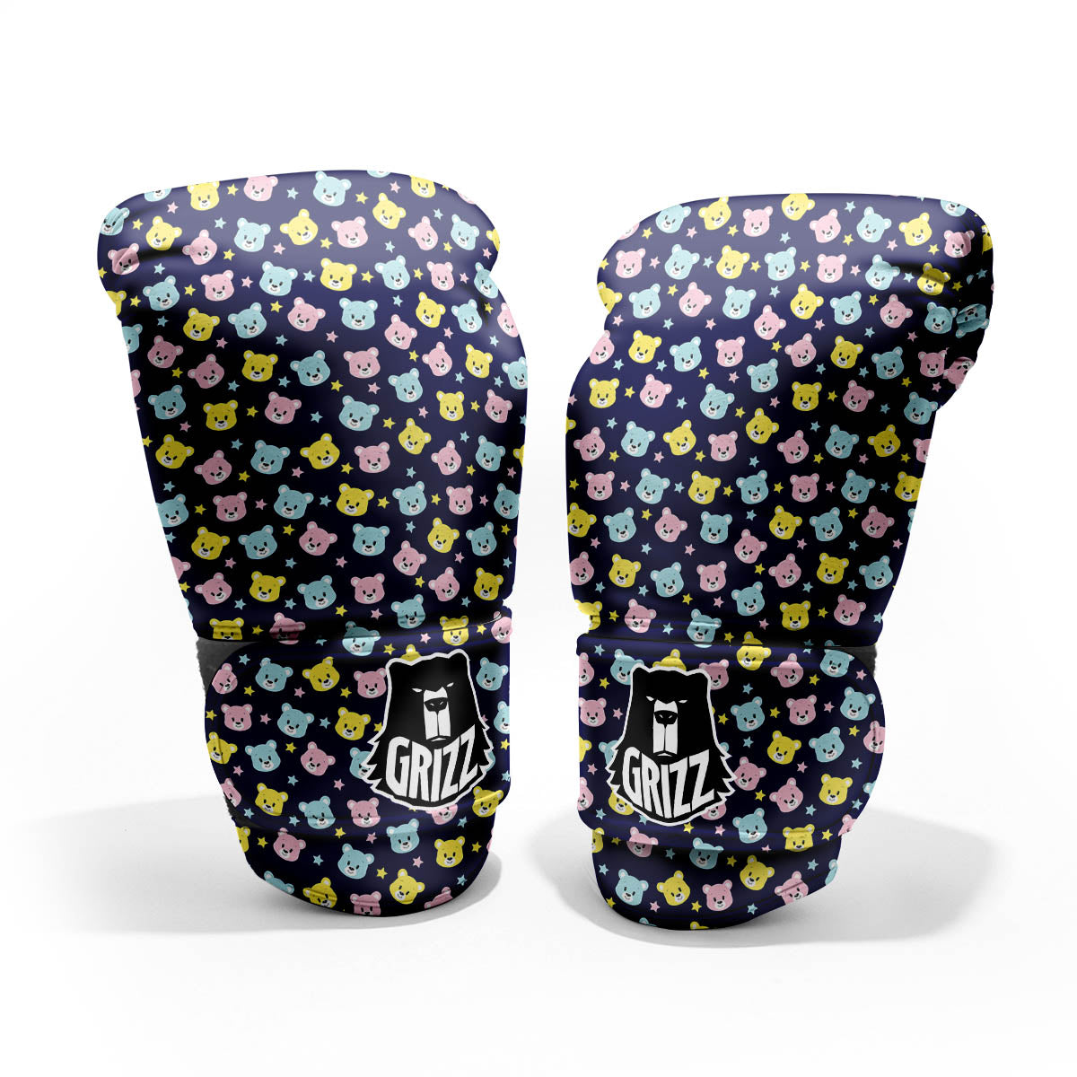 Teddy Bear Cartoon Print Pattern Pro Boxing Glove