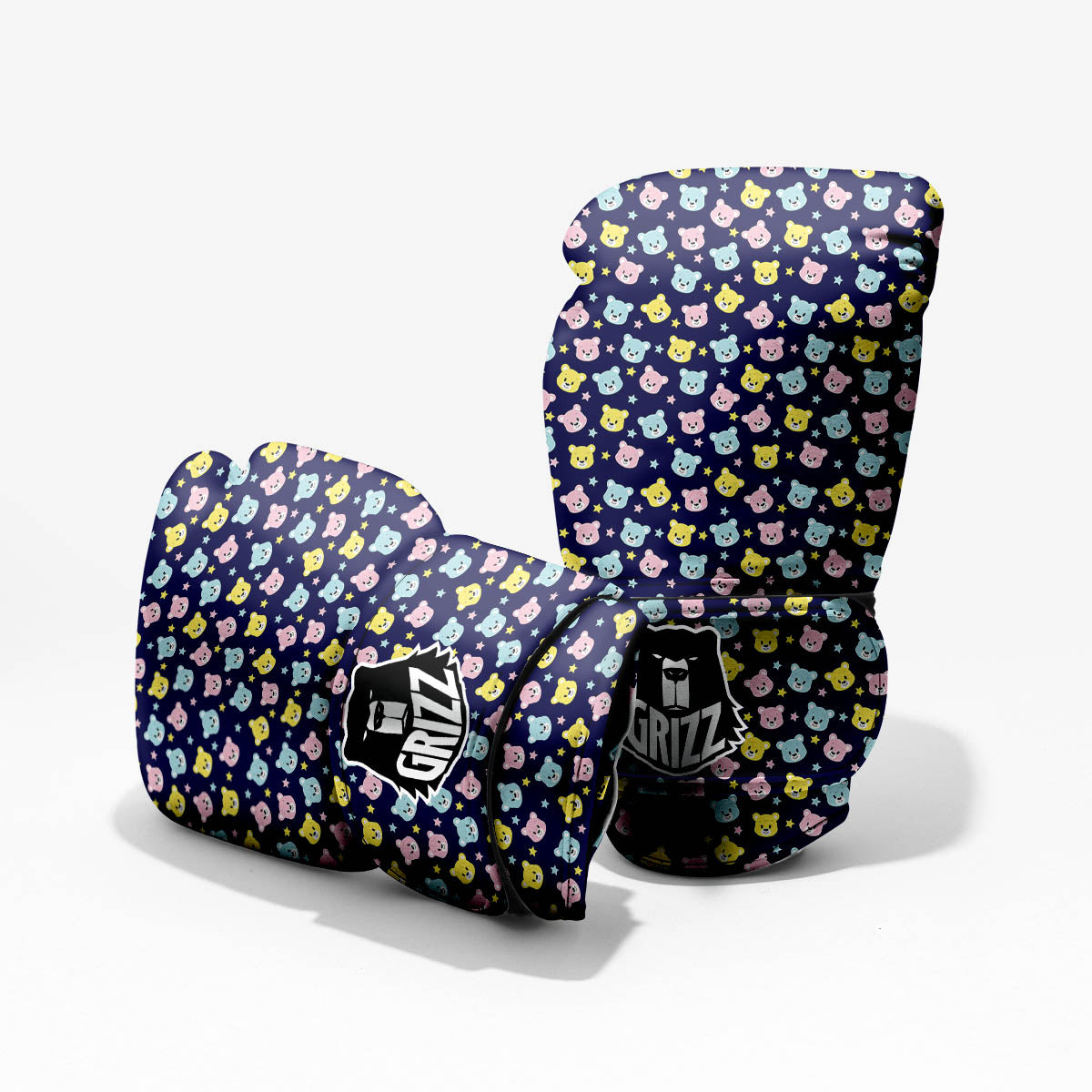 Teddy Bear Cartoon Print Pattern Pro Boxing Glove