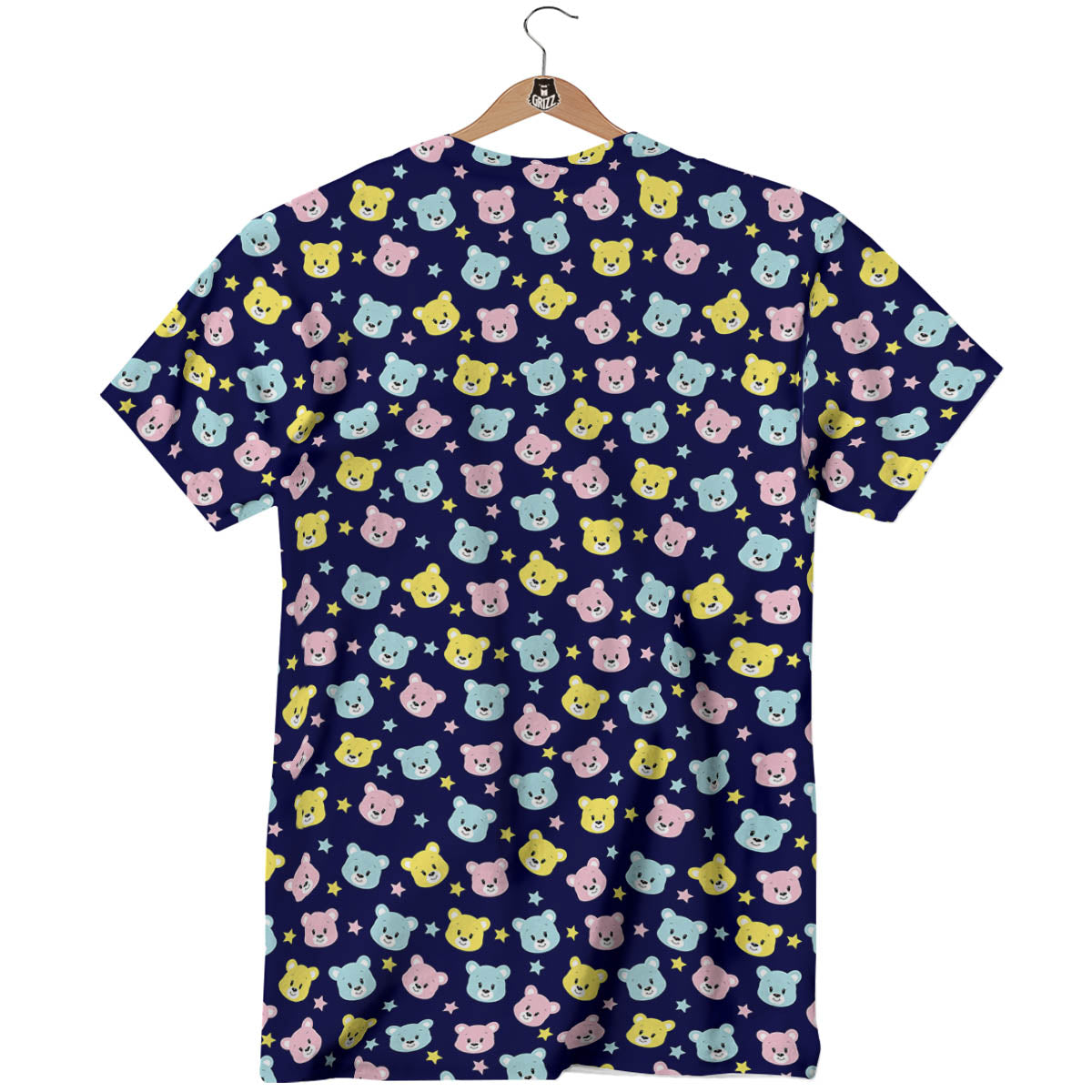 Teddy Bear Cartoon Print Pattern T-Shirt-grizzshop