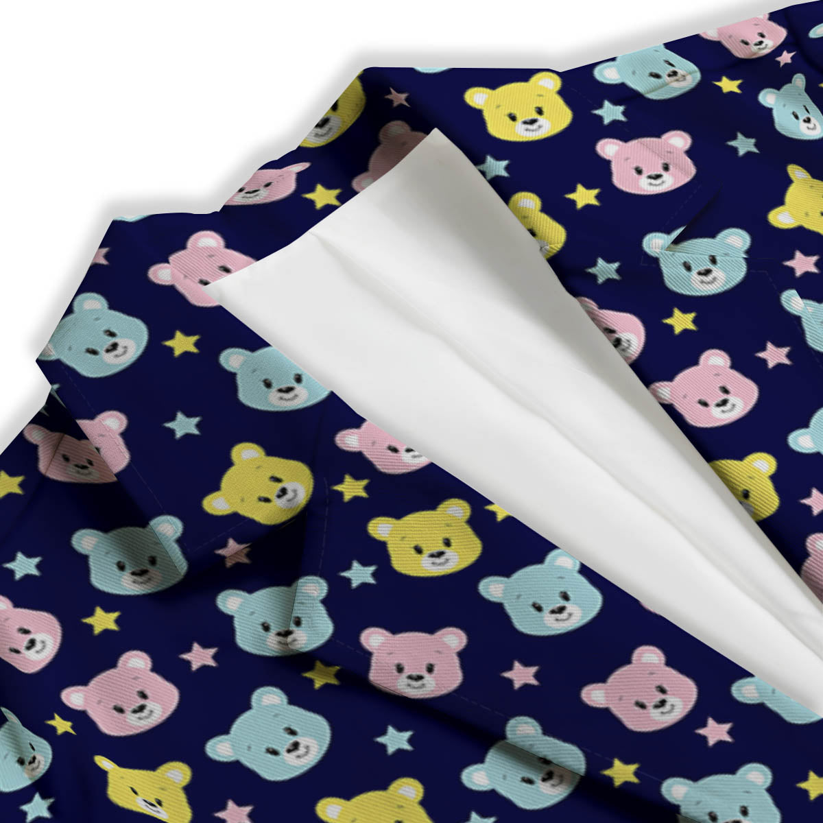 Teddy Bear Cartoon Print Pattern Women's Blazer-grizzshop