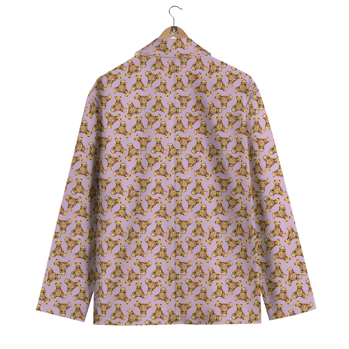 Teddy Bear Cute Print Pattern Men's Blazer-grizzshop
