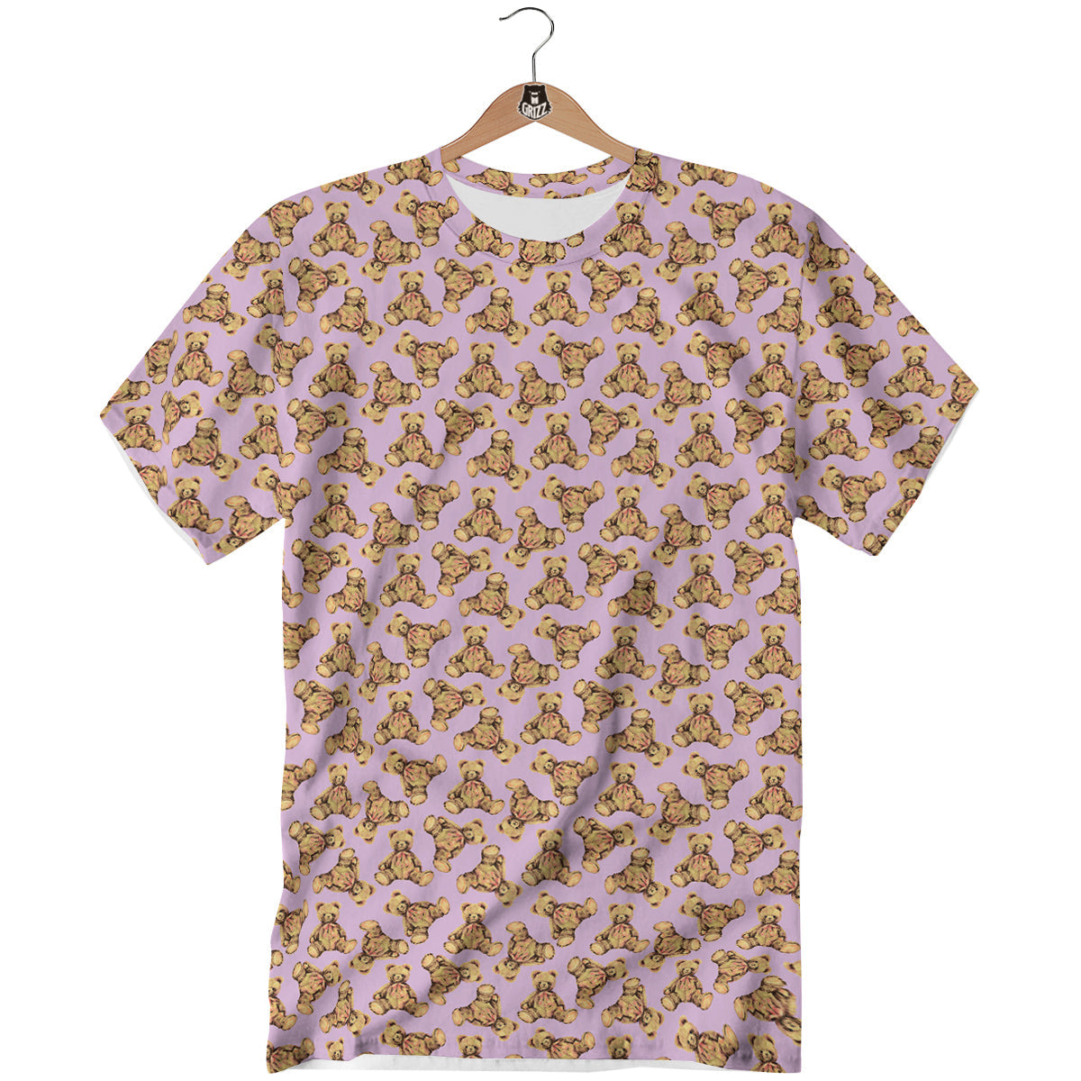 Teddy Bear Cute Print Pattern T-Shirt-grizzshop