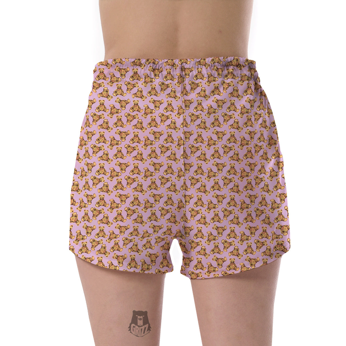 Teddy Bear Cute Print Pattern Women's Shorts-grizzshop