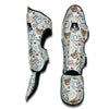 Teddy Bear Nurse Pattern Print Muay Thai Shin Guards-grizzshop