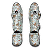 Teddy Bear Nurse Pattern Print Muay Thai Shin Guards-grizzshop