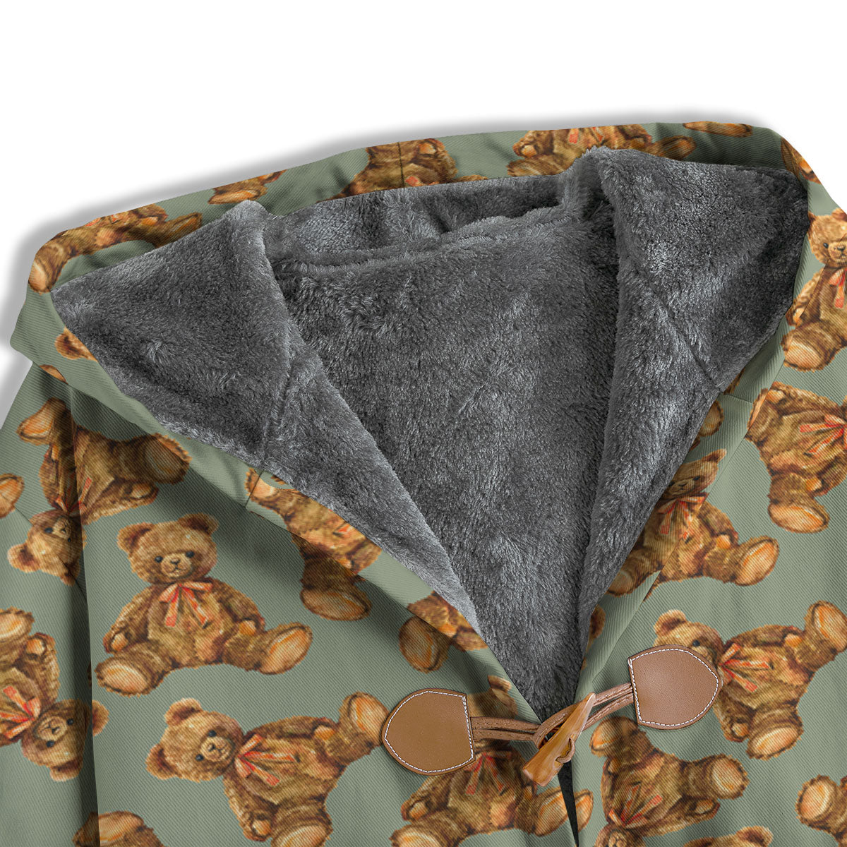 Teddy Bear Watercolor Print Pattern Men's Windbreaker Jacket-grizzshop