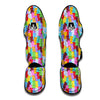 Teddy Gummy Bear Colorful Print Pattern Muay Thai Shin Guards-grizzshop