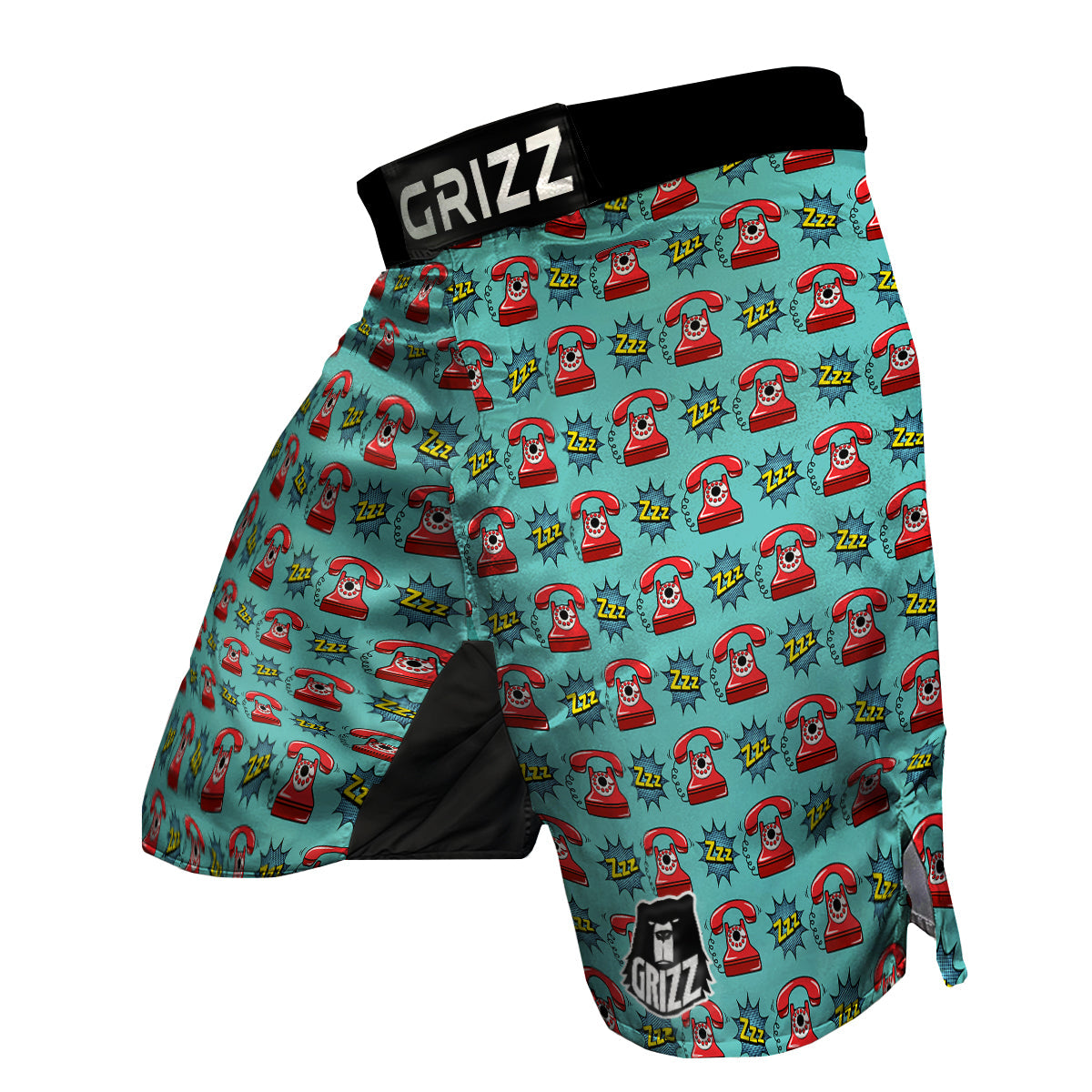 Telephone Is Calling Print Pattern MMA Shorts-grizzshop