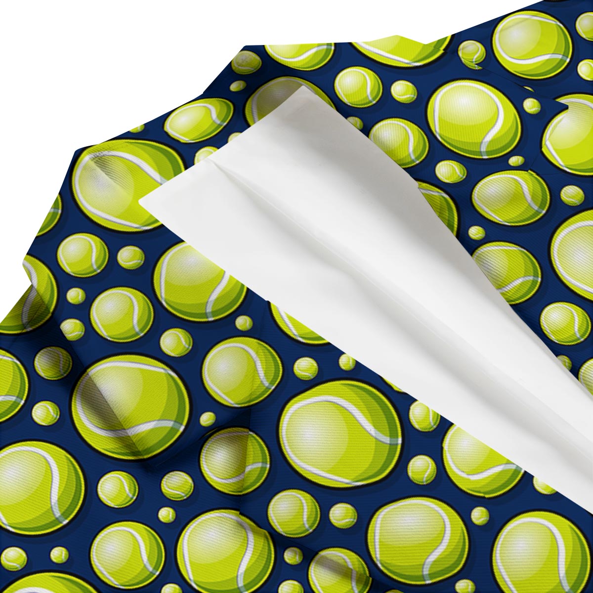 Tennis Ball Pattern Print Men's Blazer-grizzshop