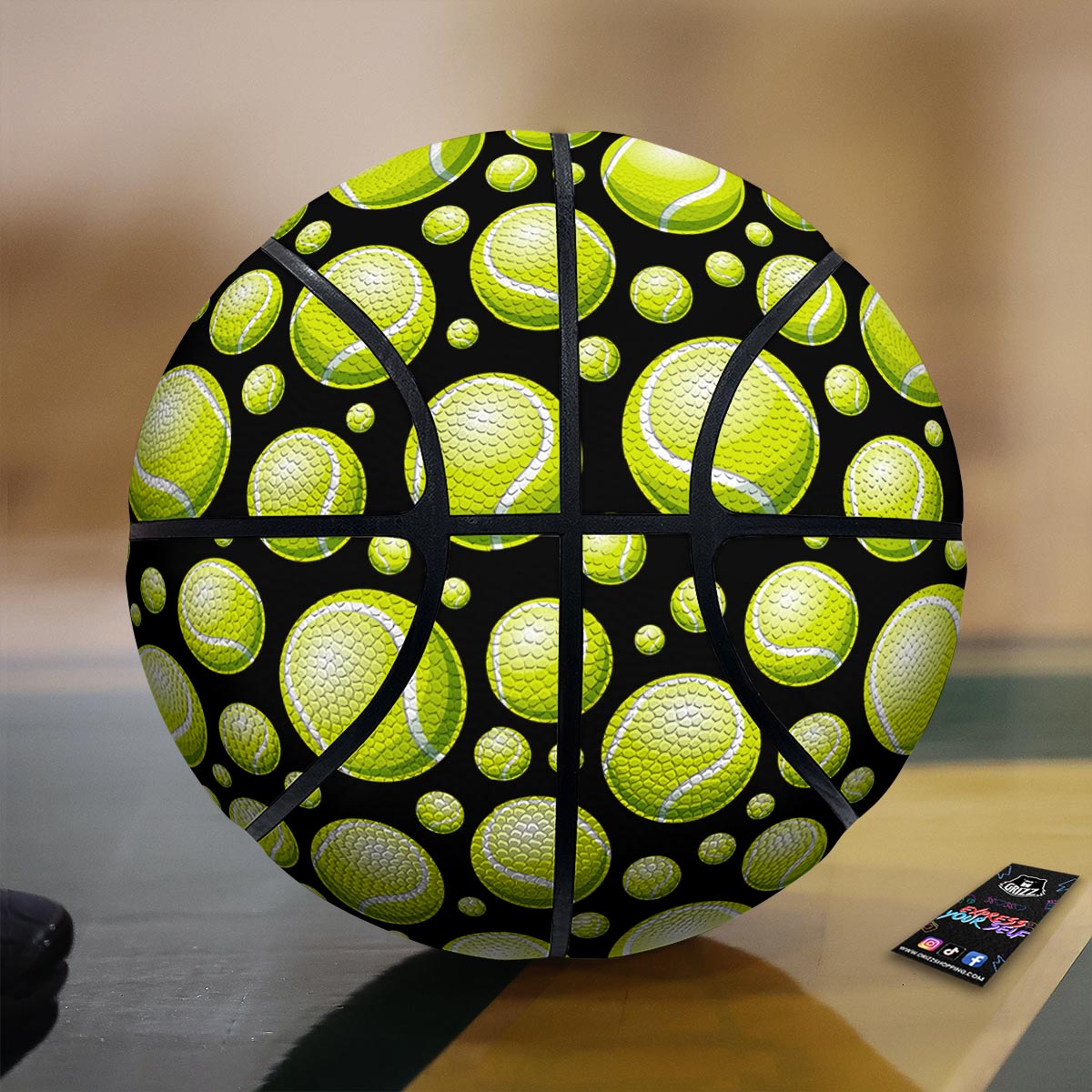 Tennis Balls Print Pattern Basketball