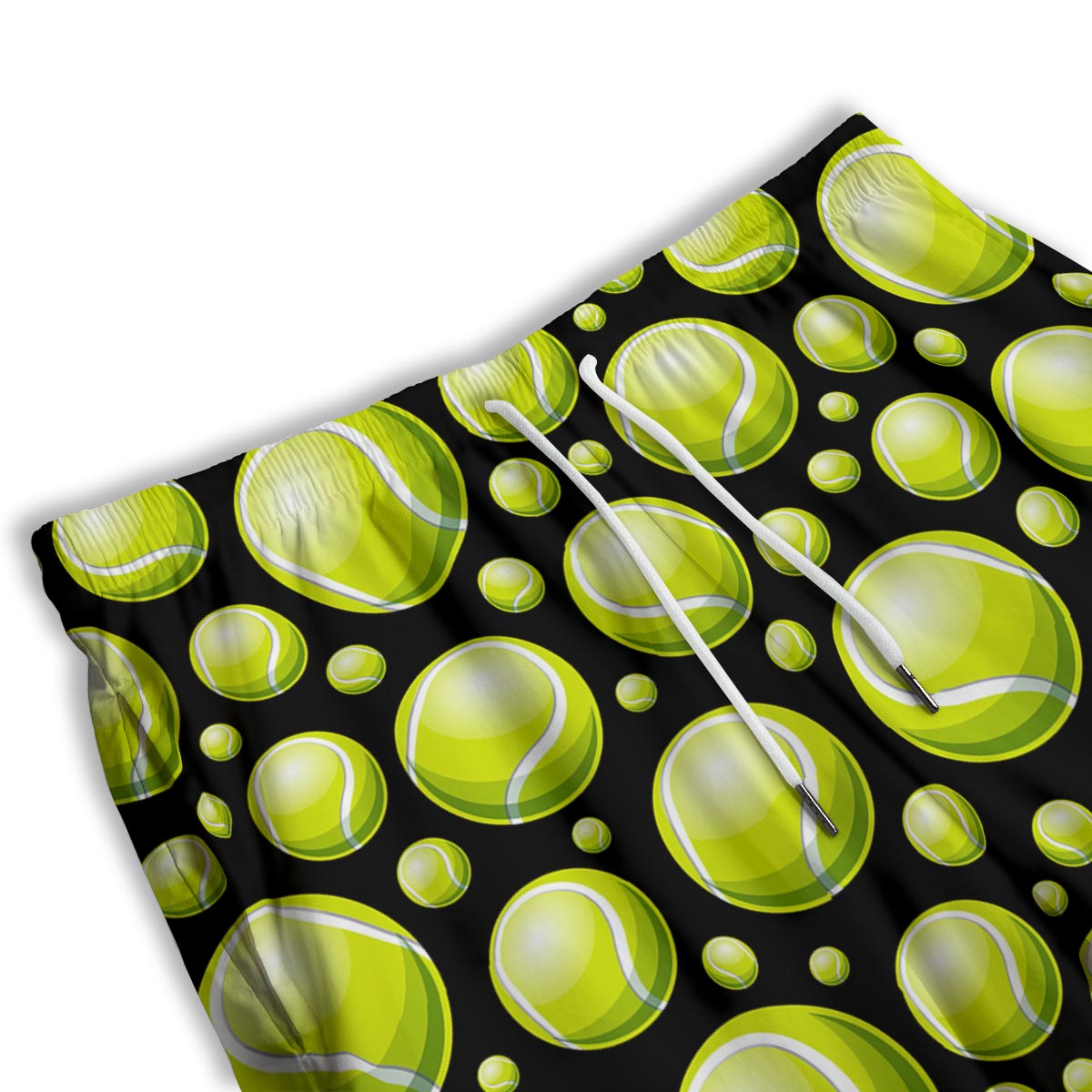 Tennis Balls Print Pattern Men's Athletic Shorts